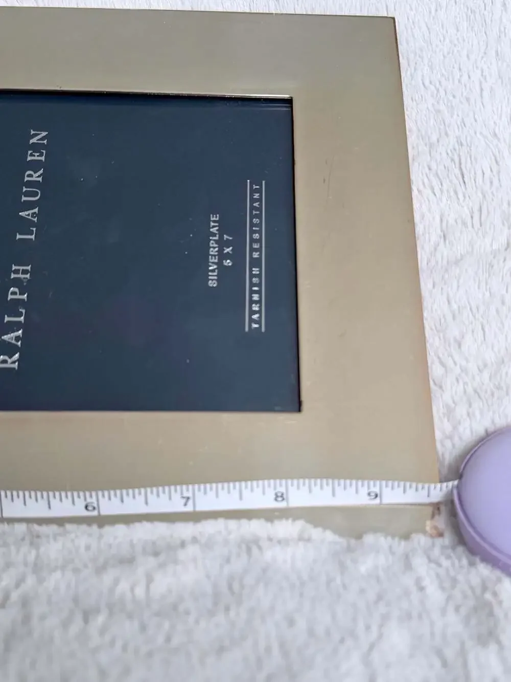 Ralph Lauren Silverplated 5x7 Tarnish Resistant Photo Frame
